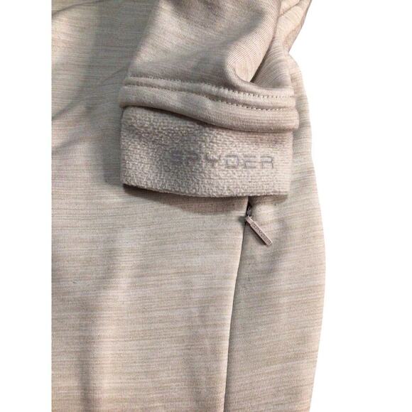 Spyder Active Women’s Pullover Sweater Drawstring Mock Neck Pockets Medium - Picture 3 of 7